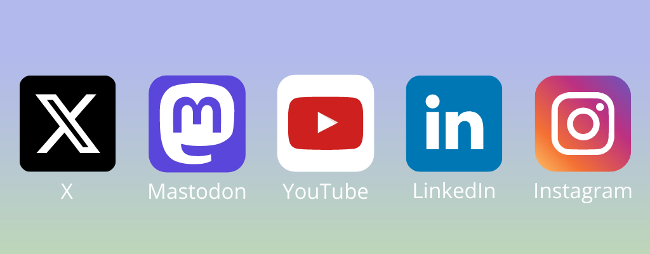 Social Media Apps (Logos) (Quelle: Paul-Ehrlich-Institut)