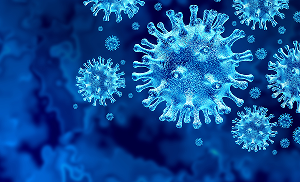verweist auf: Coronavirus und COVID-19 Coronavirus 3D-Modell (Quelle: Lightspring/Shutterstock.com) (verweist auf: Coronavirus und COVID-19)