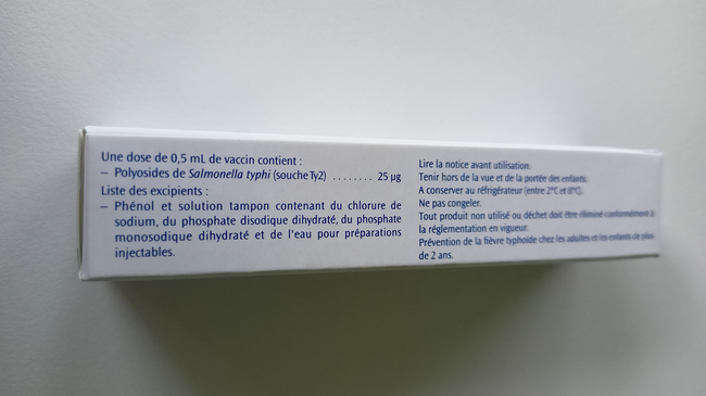 Verpackung Seite französische Beschriftung Verpackung Seite französische Beschriftung