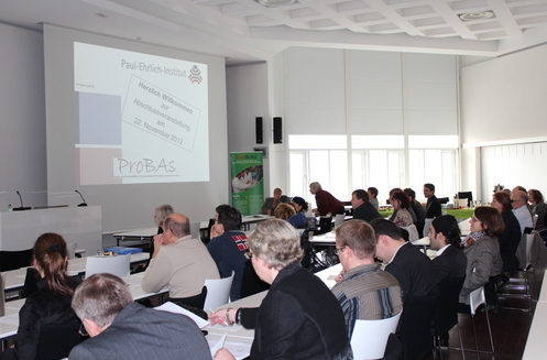ProBAs-Abschlussveranstaltung: Blick in den Hörsaal des PEI ProBAs-Abschlussveranstaltung: Blick in den Hörsaal des PEI