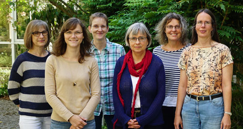 Die Forschungsgruppe: Jolanta Klimek, Emina Wild, Ursula Bonifas, Dr. Birgit Kegel, Dr. Beate Krämer, Dr. Heike Behrensdorf-Nicol (v.l.)