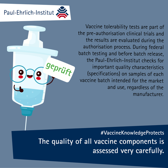 The quality of all vaccine components is accessed very carefully. The quality of all vaccine components is accessed very carefully.