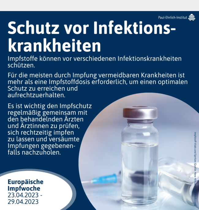 Infografik Schutz vor Infektionskrankheiten